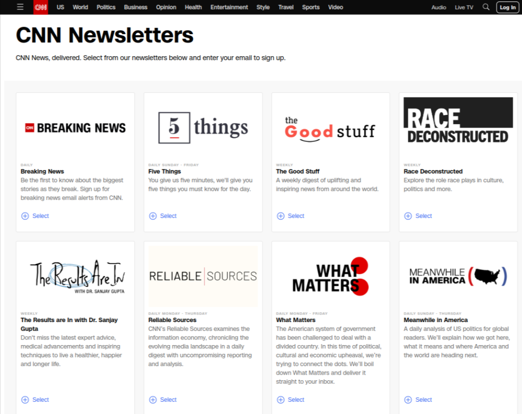 newsletters-CNN-sign-up