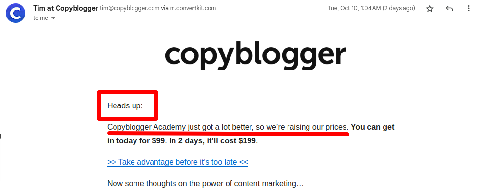 copyblogger-email-opening-line
