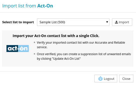 Import Contact List from Act-On