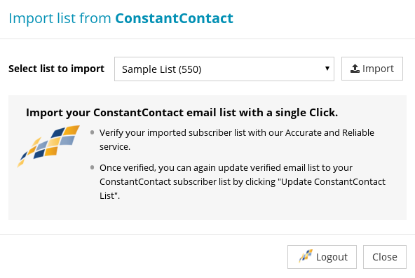 Import Contact List from ConstantContact