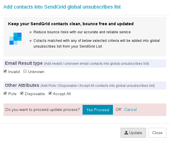 sendgrid verify email validity